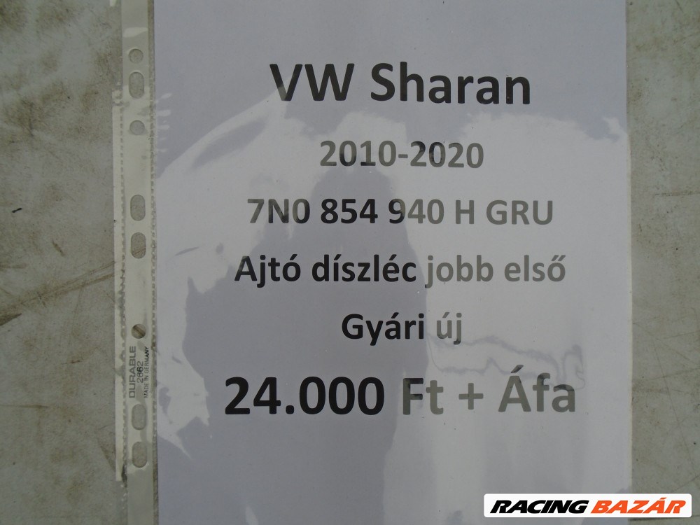 [GYÁRI ÚJ] Volkswagen Sharan - Ajtó díszléc Jobb Első (2010-2020)  5. kép